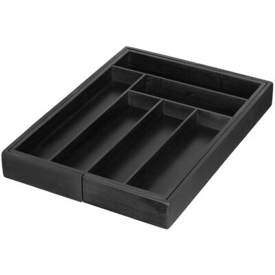 Inny producent Wkład Do Szuflady Kuchennej Organizer Rozsuwany Na Sztućce Bambusowy Czarny 3801 Inny producent Wkład Do Szuflady Kuchennej Organizer Rozsuwany Na Sztućce Bambusowy Czarny 3801