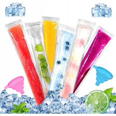 Inny producent Woreczki 200 Sztuk Lody Bez Bpa Lejki Zamykane Przezroczyste Przybory Inny producent Woreczki 200 Sztuk Lody Bez Bpa Lejki Zamykane Przezroczyste Przybory
