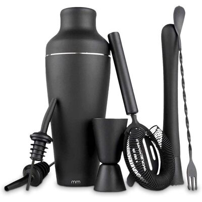 Inny producent Zestaw Barmański Shaker do Drinków i Koktajli 700ml. Czarny PREZENT dla Barmana Inny producent Zestaw Barmański Shaker do Drinków i Koktajli 700ml. Czarny PREZENT dla Barmana