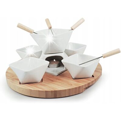 Inny producent Zestaw Do Fondue Czekoladowego Dla 4 Osób Rubik Białe Swissmar Inny producent Zestaw Do Fondue Czekoladowego Dla 4 Osób Rubik Białe Swissmar
