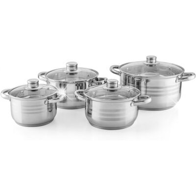 Zestaw Garnków Florina Anter 8 Cz. Elementów Indukcja Inox Zestaw Garnków Florina Anter 8 Cz. Elementów Indukcja Inox
