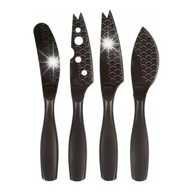 Zestaw noży do sera BOSKA Monaco+ Black 4 szt stal nierdzewna Prezent Zestaw noży do sera BOSKA Monaco+ Black 4 szt stal nierdzewna Prezent