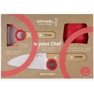 Zestaw Opinel Le Petit Chef nóż + obieraczka 003112 Zestaw Opinel Le Petit Chef nóż + obieraczka 003112