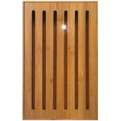 Deska Do Krojenia Z Tacą, Bambus 37x23,5x3cm Kinghoff Deska Do Krojenia Z Tacą, Bambus 37x23,5x3cm Kinghoff