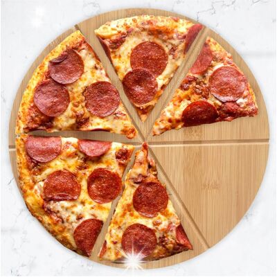 Deska Do Pizzy, Bambus Ø35cm Kinghoff Deska Do Pizzy, Bambus Ø35cm Kinghoff