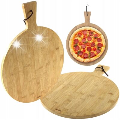 Deska Do Serowania Pizzy 35 Cm Kinghoff Bambus Deska Do Serowania Pizzy 35 Cm Kinghoff Bambus