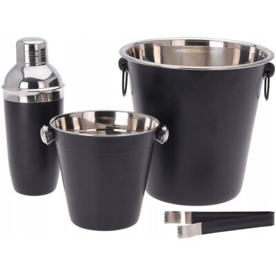 Excellent Houseware DUŻY ZESTAW BARMAŃSKI SHAKER kubełek do lodu 4szt Excellent Houseware DUŻY ZESTAW BARMAŃSKI SHAKER kubełek do lodu 4szt