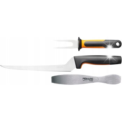 Fiskars Zestaw Komplet Pęseta Do Ości Nóż Filetowania Widelec Do Ryb 3el Ff Fiskars Zestaw Komplet Pęseta Do Ości Nóż Filetowania Widelec Do Ryb 3el Ff