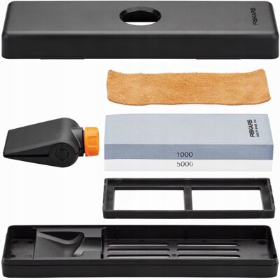Fiskars Zestaw Ostrzący Ostrzałka Osełka Kamień Premium Fiskars Zestaw Ostrzący Ostrzałka Osełka Kamień Premium