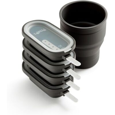 Lékué Formy Do Lodów Creamy 4 Szt. Brązowe Silikonowe 60 Ml Lékué Formy Do Lodów Creamy 4 Szt. Brązowe Silikonowe 60 Ml