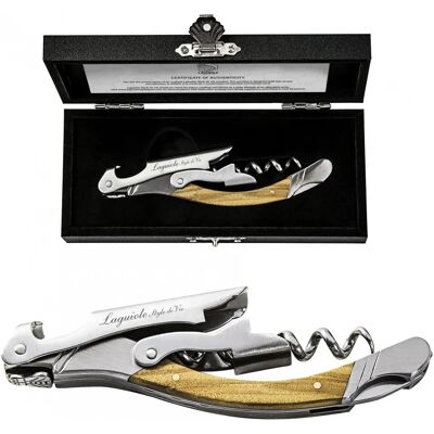 Luksusowy Korkociąg Laguiole Olive W Eleganckim Pudełku Luksusowy Korkociąg Laguiole Olive W Eleganckim Pudełku