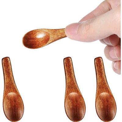 Inny producent Łyżki Drewniane 4 Sztuki 615 Cm Ręcznie Robione Mini Do Przypraw Kuchenne Inny producent Łyżki Drewniane 4 Sztuki 615 Cm Ręcznie Robione Mini Do Przypraw Kuchenne