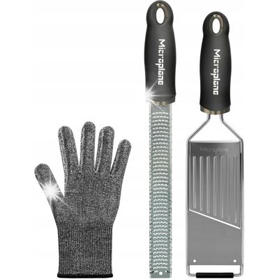 Microplane Gourmet Zestaw Tarek + Rękawiczka Microplane Gourmet Zestaw Tarek + Rękawiczka