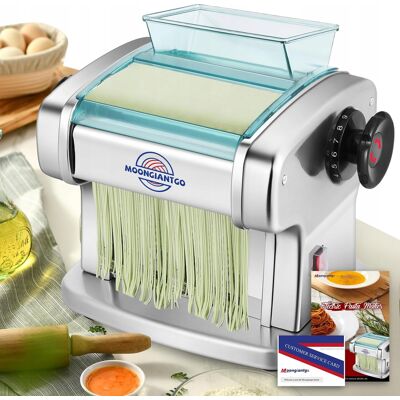 Inny producent Moongiantgo Maszyna Do Makaronu Inox 9 Grubości Fettuccine Ravioli 2–9mm Inny producent Moongiantgo Maszyna Do Makaronu Inox 9 Grubości Fettuccine Ravioli 2–9mm