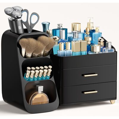 Inny producent Organizer Na Kosmetyki Z Szufladami 3 W 1, Plastikowe Pudełko Na Pędzle Inny producent Organizer Na Kosmetyki Z Szufladami 3 W 1, Plastikowe Pudełko Na Pędzle