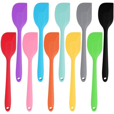 Inny producent Skrobaki Do Ciasta Silikonowe 10 Sztuk 21cm Czarne Różowe Niebieskie 500°c Inny producent Skrobaki Do Ciasta Silikonowe 10 Sztuk 21cm Czarne Różowe Niebieskie 500°c