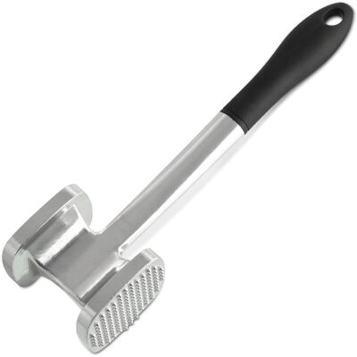 Tłuczek Do Mięsa 28 Cm Ze Stali Nierdzewnej Fackelmann Srebrno-Czarny Tłuczek Do Mięsa 28 Cm Ze Stali Nierdzewnej Fackelmann Srebrno-Czarny
