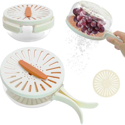 Inny producent Wirówka Do Sałaty 25 Cm Ręczna Suszarka Do Warzyw I Owoców Ze Zdejmowanym Inny producent Wirówka Do Sałaty 25 Cm Ręczna Suszarka Do Warzyw I Owoców Ze Zdejmowanym