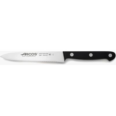 Ząbkowany Nóż Do Pomidorów Arcos Universal 13 Cm, Stal Nierdzewna, Czarny Ząbkowany Nóż Do Pomidorów Arcos Universal 13 Cm, Stal Nierdzewna, Czarny
