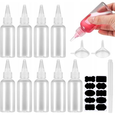 Inny producent Zestaw 10 Butelek Do Sosów 60 100 Ml Shaker Lejki Etykiety Prezent Inny producent Zestaw 10 Butelek Do Sosów 60 100 Ml Shaker Lejki Etykiety Prezent