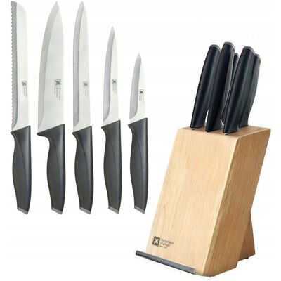 Richardson Sheffield Zestaw 5 Noży Kuchennych Komplet W Bloku Ostre Richardson Sheffield Zestaw 5 Noży Kuchennych Komplet W Bloku Ostre