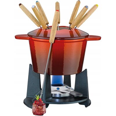 Inny producent Zestaw Do Fondue Dla 8 Osób Spring 12 Elementów 1,5 L Śred. 16 Cm Czerwony Inny producent Zestaw Do Fondue Dla 8 Osób Spring 12 Elementów 1,5 L Śred. 16 Cm Czerwony