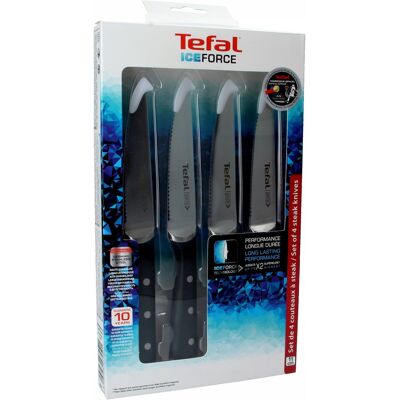 Zestaw Noży Tefal Ice Force K232s414 4 Sztuki Zestaw Noży Tefal Ice Force K232s414 4 Sztuki