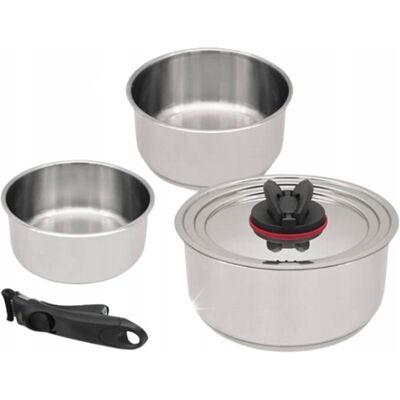 Maestro Zestaw Rondli Ze Zdejmowaną Rączką 5-Ele 1.3l / 1.9l / 2.7l Mr-3531-5 Maestro Zestaw Rondli Ze Zdejmowaną Rączką 5-Ele 1.3l / 1.9l / 2.7l Mr-3531-5