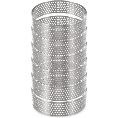 Artemis 6x Foremki na Tartaletki Perforowane Rant Mała Forma do Tarty Babeczki 7 cm Artemis 6x Foremki na Tartaletki Perforowane Rant Mała Forma do Tarty Babeczki 7 cm