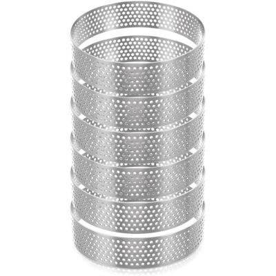 Artemis 6x Foremki na Tartaletki Perforowane Rant Mała Forma do Tarty Babeczki 8 cm Artemis 6x Foremki na Tartaletki Perforowane Rant Mała Forma do Tarty Babeczki 8 cm