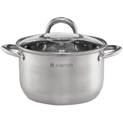 AMBITION GARNEK STALOWY z POKRYWKĄ 44472 SOLAR 6,1L 24CM AMBITION GARNEK STALOWY z POKRYWKĄ 44472 SOLAR 6,1L 24CM
