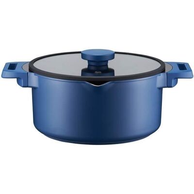 AMBITION Garnek z powłoką Qualum Ceramic Cobalt 24cm / 4,7L 61293 AMBITION Garnek z powłoką Qualum Ceramic Cobalt 24cm / 4,7L 61293