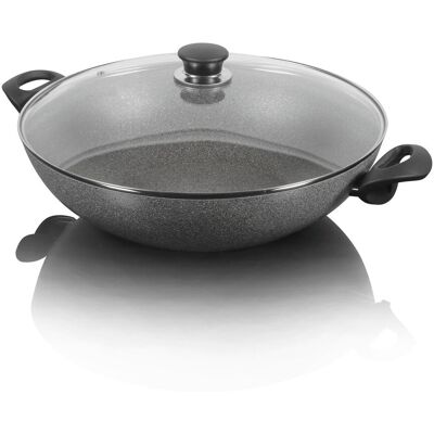 Wok patelnia Ferrara z 2 granitowymi uchwytami 36 cm Wok patelnia Ferrara z 2 granitowymi uchwytami 36 cm