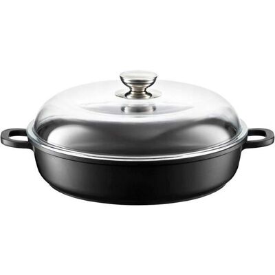 Patelnia Głęboka Magnat - 30cm, Nieprzywierająca, Odlewany Aluminium Patelnia Głęboka Magnat - 30cm, Nieprzywierająca, Odlewany Aluminium