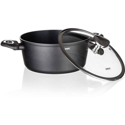 Banquet DUŻY GARNEK MATTE 28cm do gotowania jedzenia POKRYWKA 6,2 L kuchni na obiad Banquet DUŻY GARNEK MATTE 28cm do gotowania jedzenia POKRYWKA 6,2 L kuchni na obiad