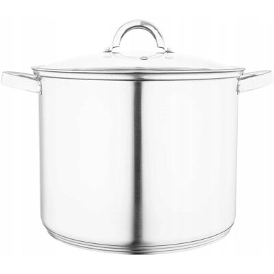 Fabio Garnek Altom Design Wysoki Nierdz. 28cm 12,5l Z Pokrywą Szklaną Fabio Garnek Altom Design Wysoki Nierdz. 28cm 12,5l Z Pokrywą Szklaną