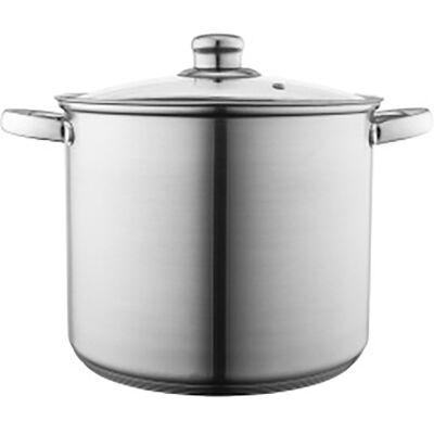 Altom Fabio Garnek Wysoki Nierdz. 24cm 8,5l Z Pokrywą Szklaną (Ad) Altom Fabio Garnek Wysoki Nierdz. 24cm 8,5l Z Pokrywą Szklaną (Ad)