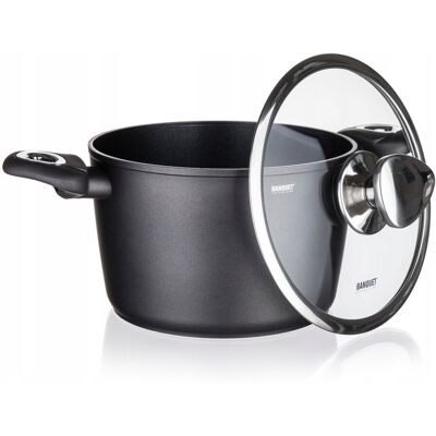 Banquet GARNEK aluminiowy 3,3L do gotowania obiadu zupa jedzenia na prezent wysoki Banquet GARNEK aluminiowy 3,3L do gotowania obiadu zupa jedzenia na prezent wysoki
