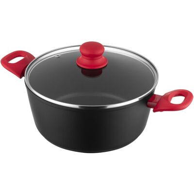 Garnek Aluminiowy Florina Mars 24 Cm 3,5l Czarny Nieprzywierający Indukcja Garnek Aluminiowy Florina Mars 24 Cm 3,5l Czarny Nieprzywierający Indukcja