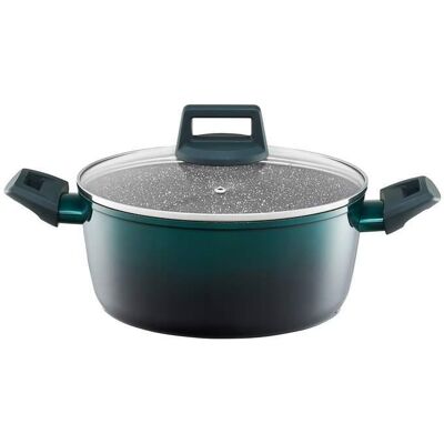 Garnek aluminiowy z pokrywką Ombre Green 24 cm 4,3 l AMBITION Garnek aluminiowy z pokrywką Ombre Green 24 cm 4,3 l AMBITION
