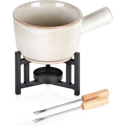 Artemis Garnek do Founde Kociołek Ceramiczny do Fondue Serowe Czekoladowe Artemis Garnek do Founde Kociołek Ceramiczny do Fondue Serowe Czekoladowe