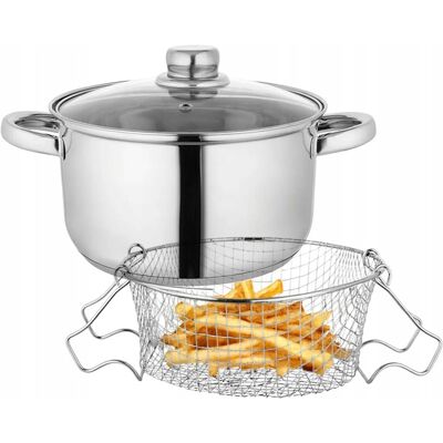 Garnek do frytek nuggetsów z sitkiem parowar Altom Design Fabio 3,2 l Garnek do frytek nuggetsów z sitkiem parowar Altom Design Fabio 3,2 l