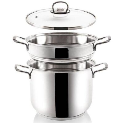Artemis Garnek do Gotowania na Parze Parę Parowar Premium 5L Indukcja Gaz Artemis Garnek do Gotowania na Parze Parę Parowar Premium 5L Indukcja Gaz