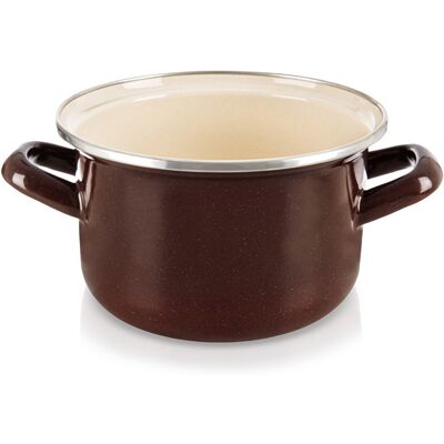 Artemis Garnek Emaliowany do Gotowania Tradycyjny na Gaz Indukcję 16 cm 1,4L Artemis Garnek Emaliowany do Gotowania Tradycyjny na Gaz Indukcję 16 cm 1,4L