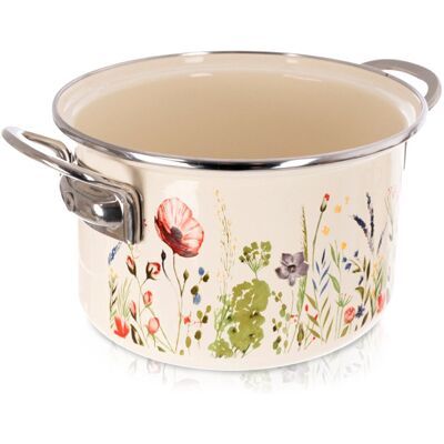 Artemis Garnek Emaliowany do Gotowania Tradycyjny na Gaz Indukcję 20 cm 3L Maki Artemis Garnek Emaliowany do Gotowania Tradycyjny na Gaz Indukcję 20 cm 3L Maki