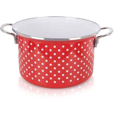 Artemis Garnek Emaliowany do Gotowania Tradycyjny na Gaz Indukcję 22 cm 4L Artemis Garnek Emaliowany do Gotowania Tradycyjny na Gaz Indukcję 22 cm 4L