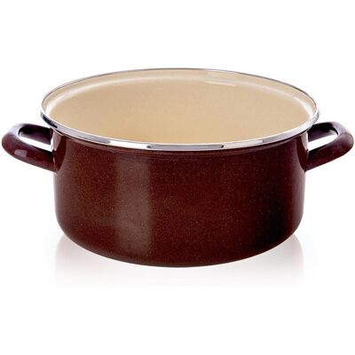Artemis Garnek Emaliowany do Gotowania Tradycyjny na Gaz Indukcję 24 cm 4L Artemis Garnek Emaliowany do Gotowania Tradycyjny na Gaz Indukcję 24 cm 4L