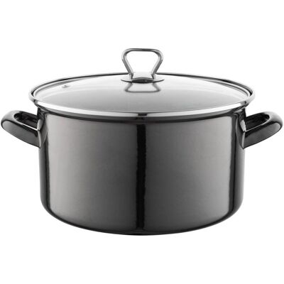 Florina Garnek Emaliowany Emalia Pleszew Metalico 24 Cm 5,6l Czarny Indukcja Gaz Florina Garnek Emaliowany Emalia Pleszew Metalico 24 Cm 5,6l Czarny Indukcja Gaz