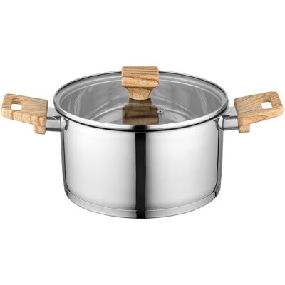Garnek Florina Fitter 20 Cm 3,3l Stal Nierdzewna Z Pokrywką Indukcja Gaz Garnek Florina Fitter 20 Cm 3,3l Stal Nierdzewna Z Pokrywką Indukcja Gaz