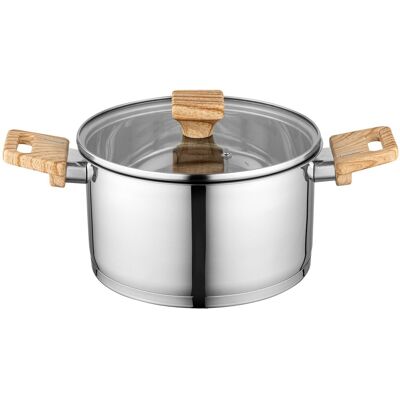 Garnek Florina Fitter 24 Cm 5,6l Stal Nierdzewna Z Pokrywką Indukcja Gaz Garnek Florina Fitter 24 Cm 5,6l Stal Nierdzewna Z Pokrywką Indukcja Gaz